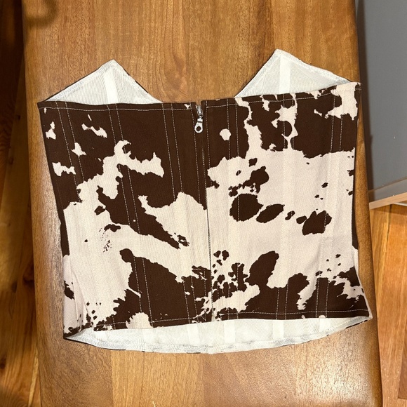 Miaou Leia Corset in Cow Print Size XS - Picture 3 of 4
